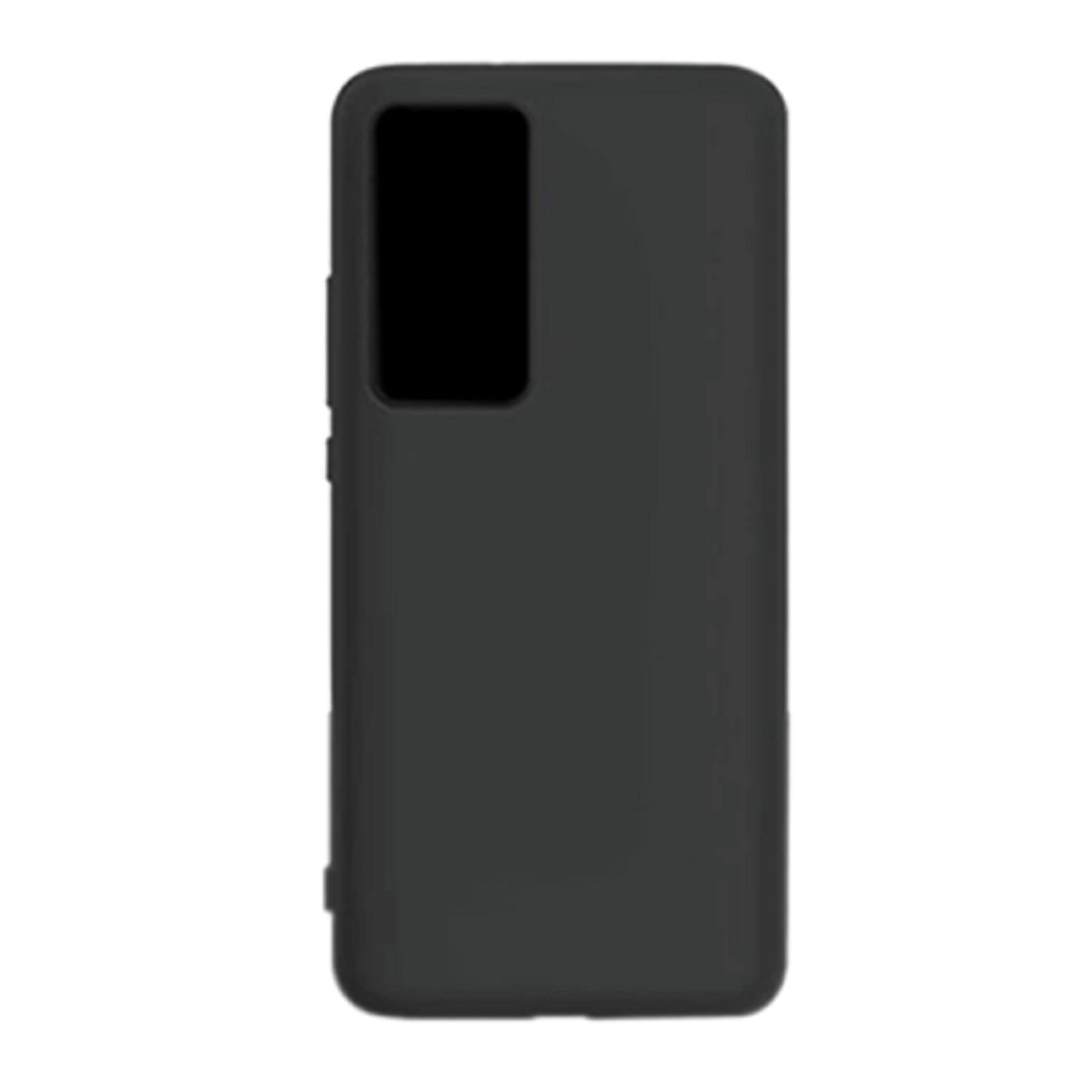 Husa silicon antisoc cu microfibra in interior compatibila cu Huawei P40 Pro Negru