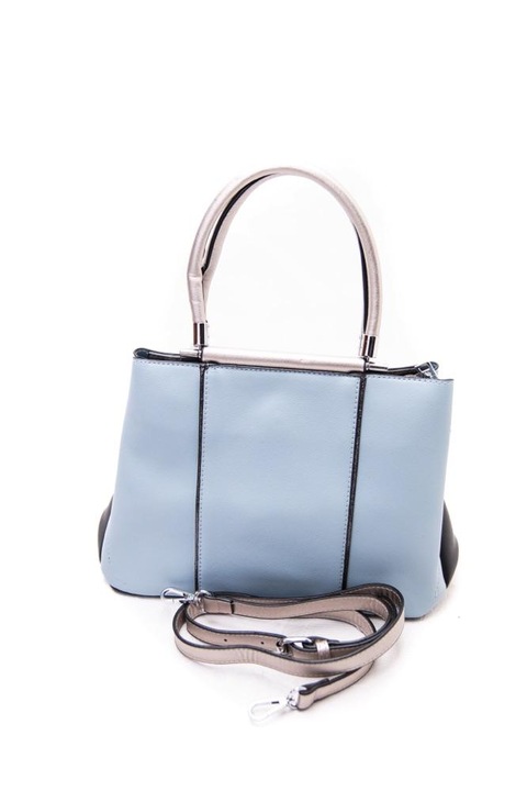 Geanta dama, Office, Gento Accessories, Piele Ecologica, Albastru, 33 x 27 x 19 cm