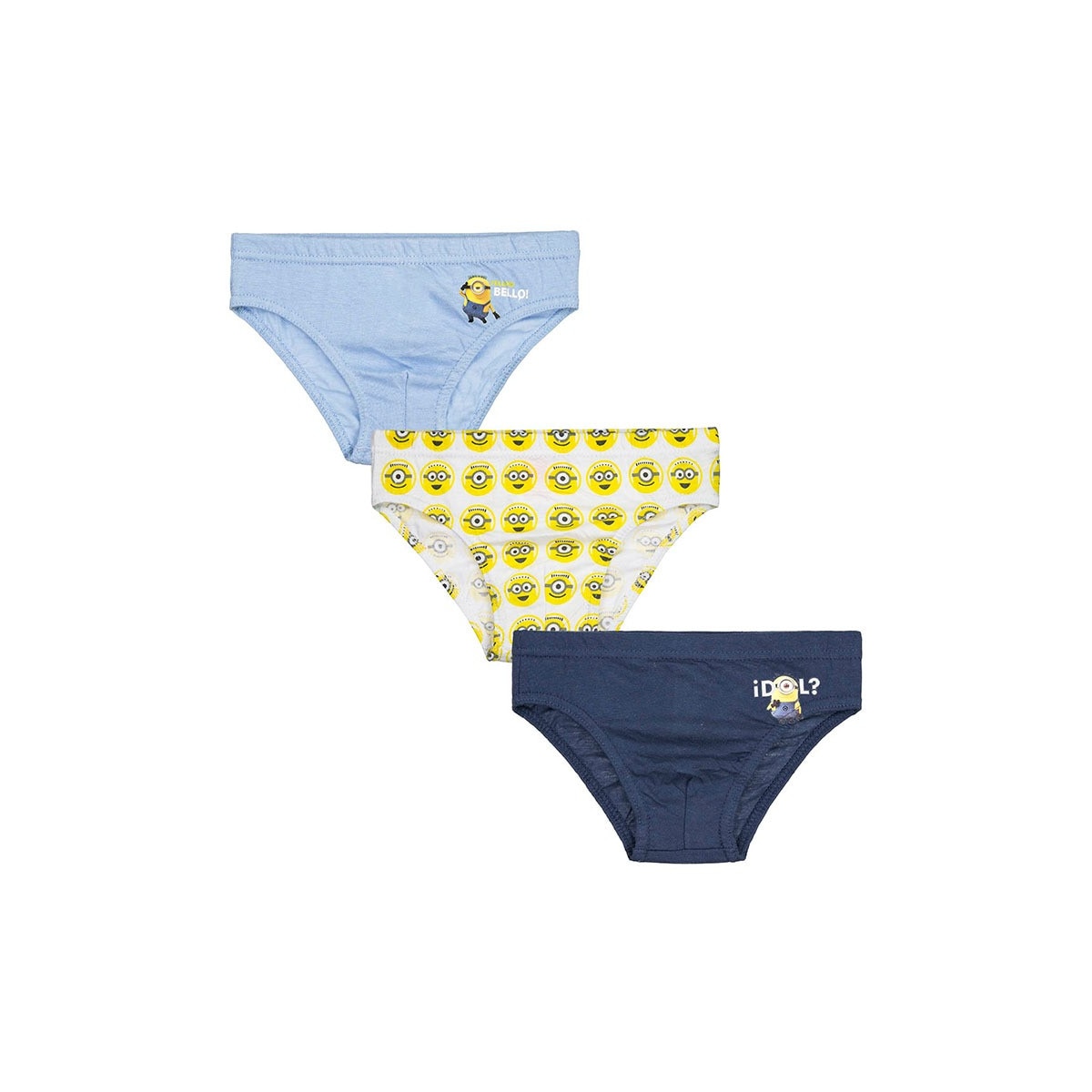 Set 3 perechi chiloti pentru baieti, Disney, Yellow Bell, Multicolor