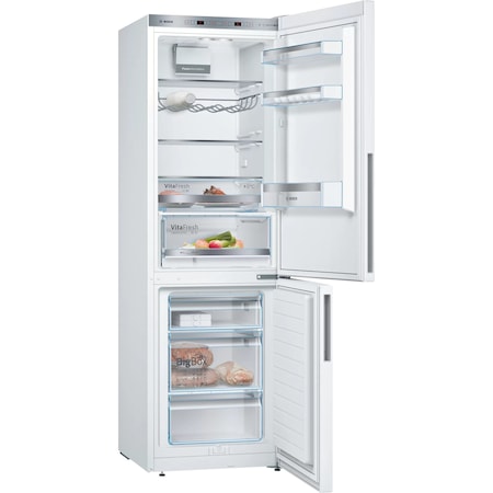 Хладилник с фризер Bosch KGE36AWCA , 302 л, Клас C, Low Frost, VitaFresh, H 186 см, Бял