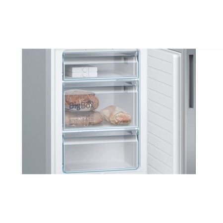 Combina frigorifica Bosch KGE36ALCA, 308 l, Clasa C, Low Frost, VitaFresh, H 186 cm, Argintiu