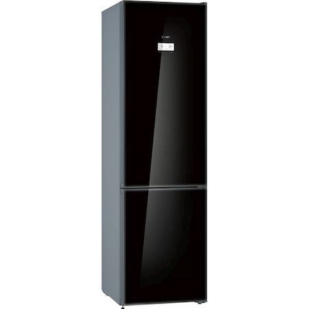 Combina frigorifica Bosch KGN39LBE5, 368 l, Clasa E, NoFrost, VitaFresh, H 203 cm, Sticla neagra