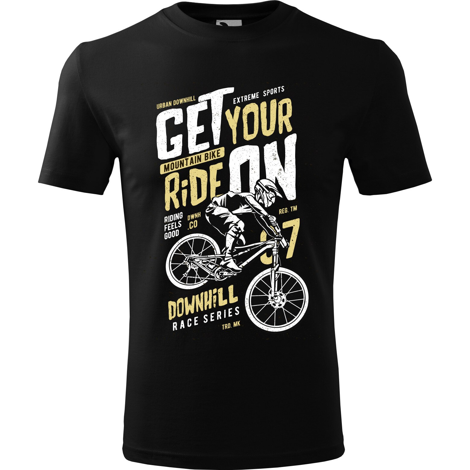 Tricou personalizat, Adler, Bumbac, Negru, Bike, M