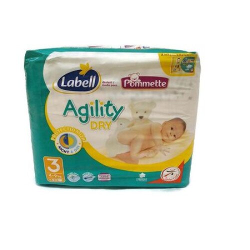 Scutece copii Pommette AgilityDry Midi 3 ,4-9kg 32buc