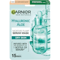 Masca servetel Garnier cu acid hialuronic si aloe vera pentru toate tipurile de ten, 28 g