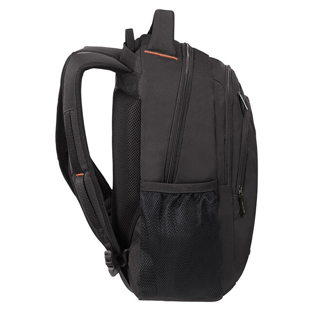 Rucsac laptop, American Tourister, Poliester, 14.1", Negru/Portocaliu