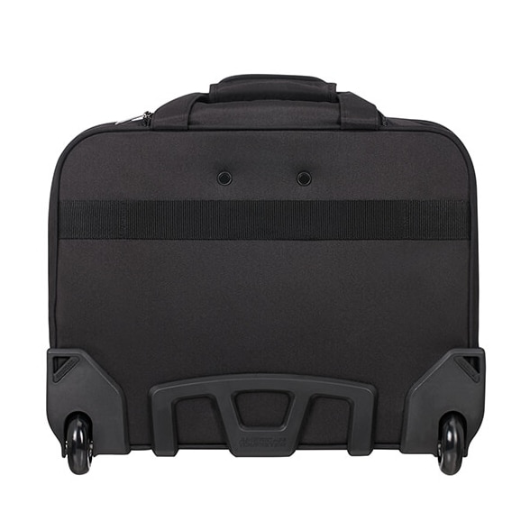 Troler cabina, American Tourister, Poliester, 38x44x23 cm, Negru/Portocaliu