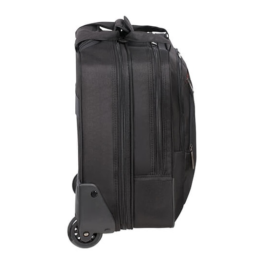 Troler cabina, American Tourister, Poliester, 38x44x23 cm, Negru/Portocaliu