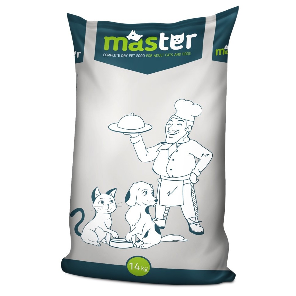 Hrana uscata completa pentru caini activi, Master, 14kg