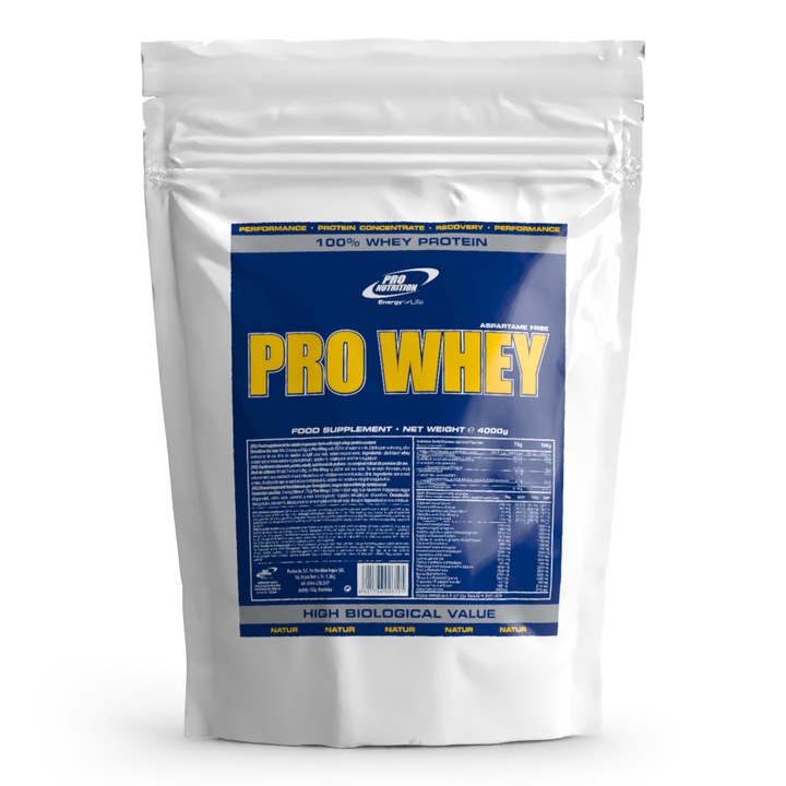 Concentrat Proteic, Pro Whey, Natur, 4000g