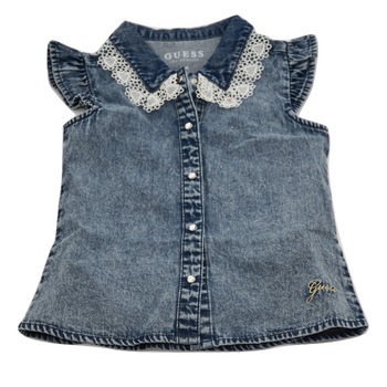 fete albastra din denim cu dantela fete albastra din denim cu dantela