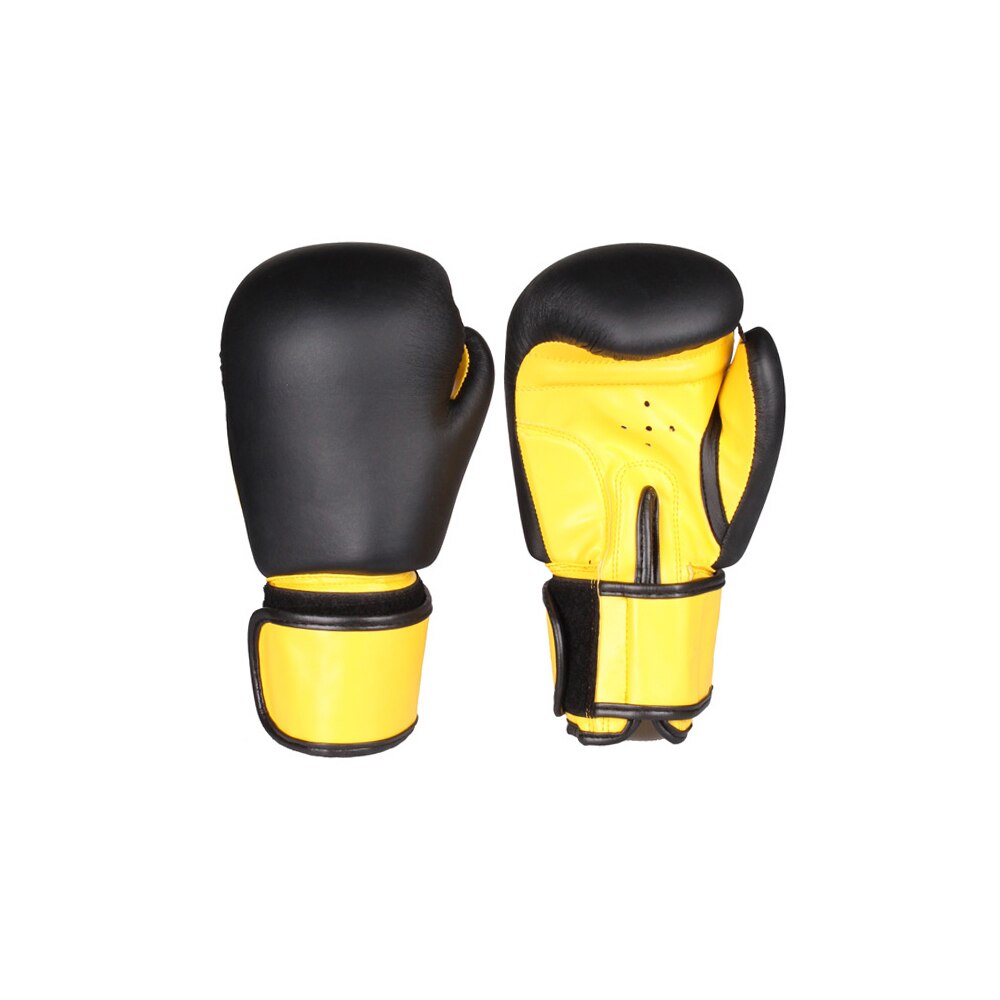 Manusi Box Merco Fighter, Negru-Galben, 14 oz