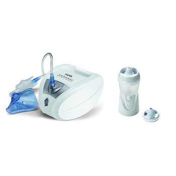 Pachet aparat aerosoli Laica NE2003 cu piston + Irigator Nazal Laica ANE052 Pachet aparat aerosoli Laica NE2003 cu piston + Irigator Nazal Laica ANE052