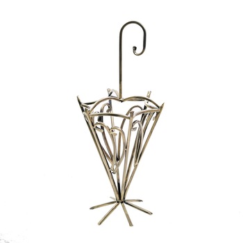Suport de umbrela decorativ, 10-1327, auriu patinat Suport de umbrela decorativ, 10-1327, auriu patinat