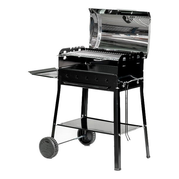 Gratar New Garda, Ferraboli, Negru/Crom, 111x56x97 cm