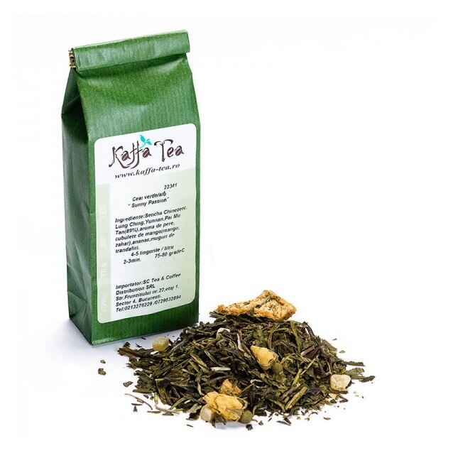 Ceai verde-alb Sunny Passion - 100 g
