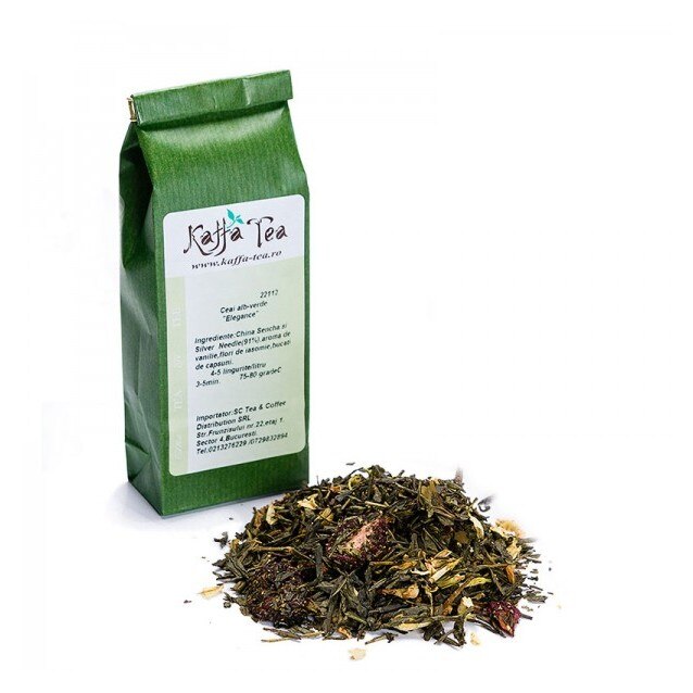 Ceai verde-alb Elegance - 100 g