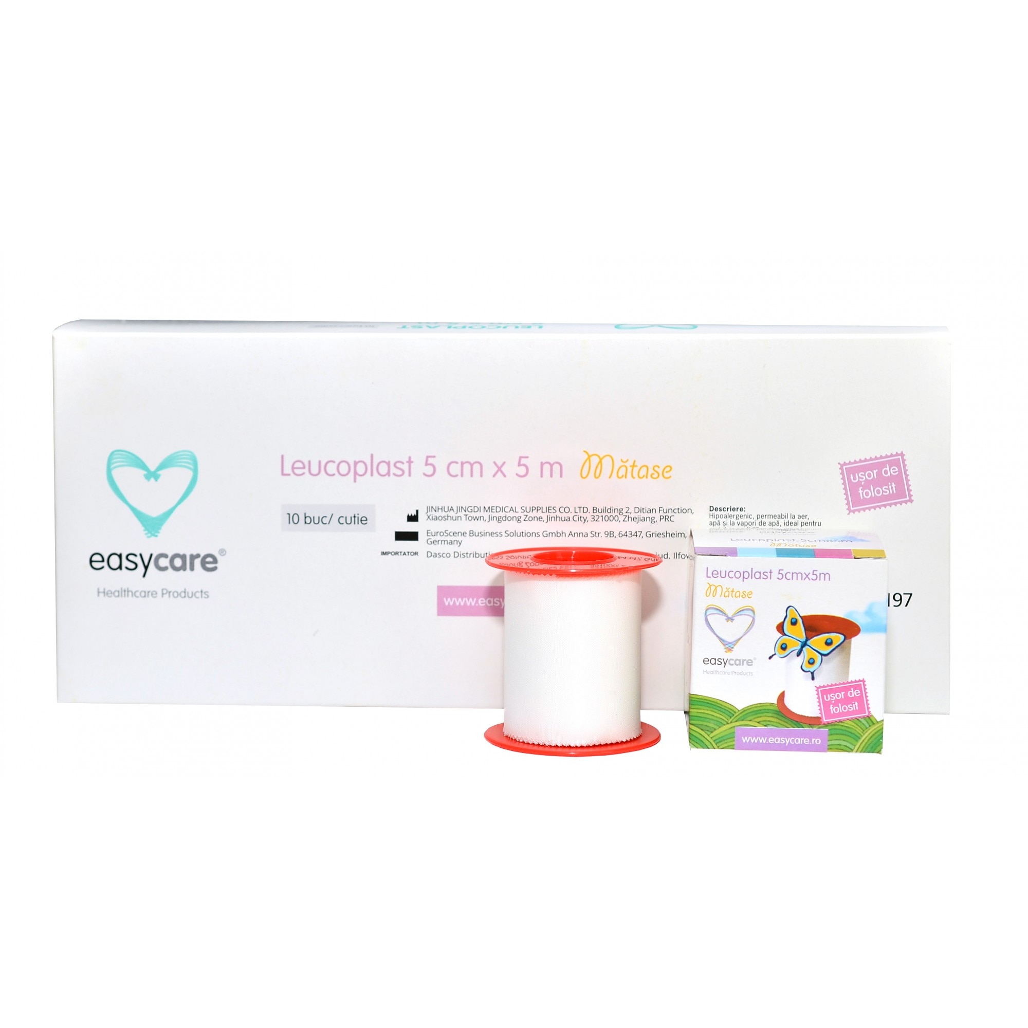 Leucoplast Matase EASYCARE 5cm x 5m 10 bucati/cutie