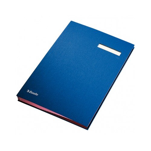 Mapa pentru semnaturi cu 20 separatoare, albastru