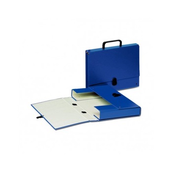 Servieta Glamour din carton cu maner, albastru VIVIDA Servieta Glamour din carton cu maner, albastru VIVIDA