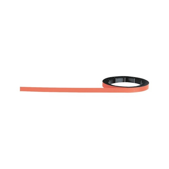 Banda magnetica Magnetoplan portocaliu, 1000 x 5 mm