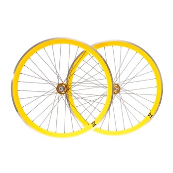 Set roti single speed.fixie SXT ,Galben ,700 / 32 H Set roti single speed.fixie SXT ,Galben ,700 / 32 H