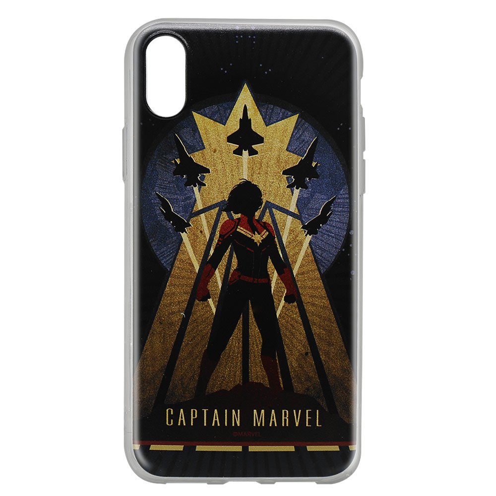 Husa Silicon Marvel pentru iPhone X, Captain Marvel 002