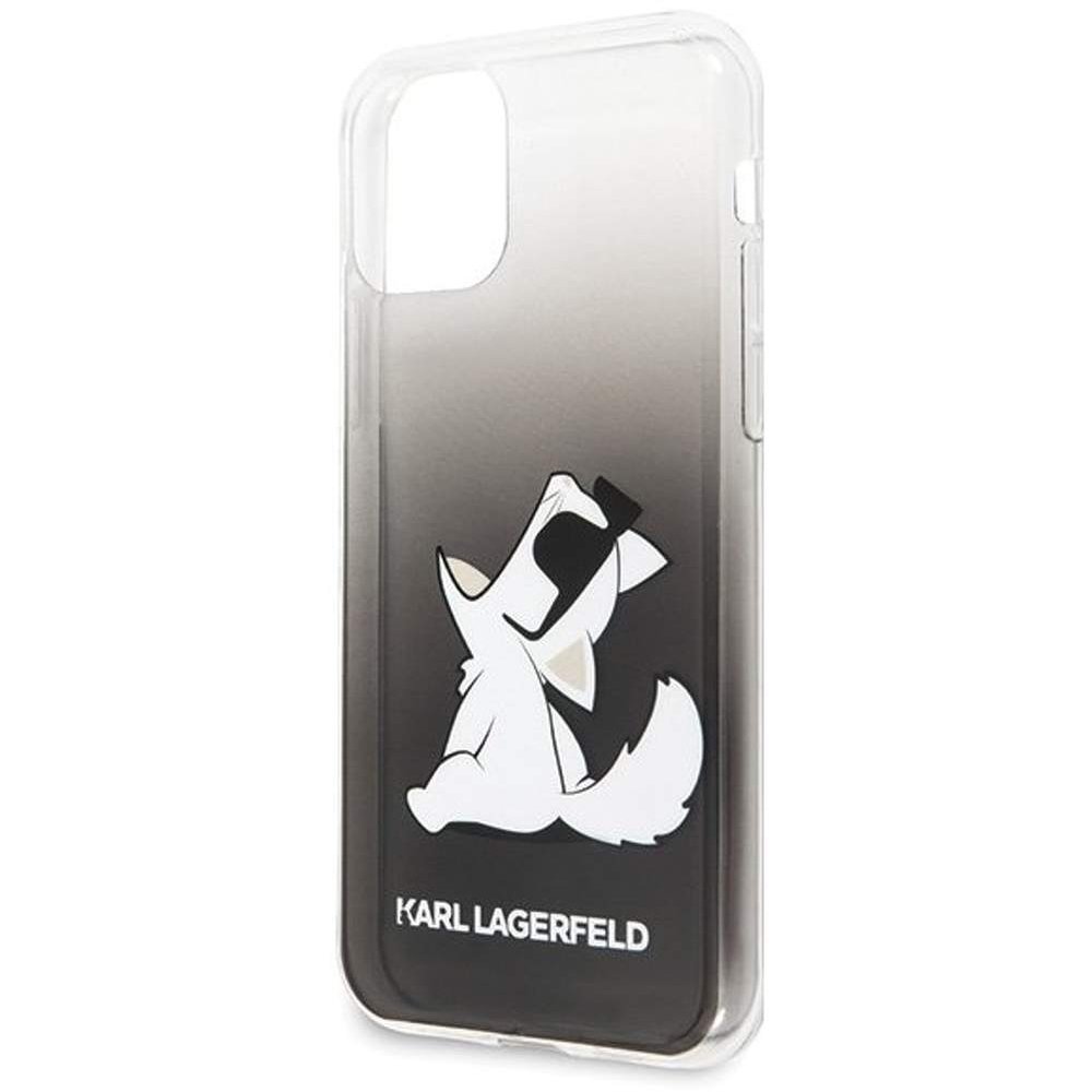 Husa Karl Lagerfeld Colectia Fun Glasses Choupette pentru iPhone 11, Negru