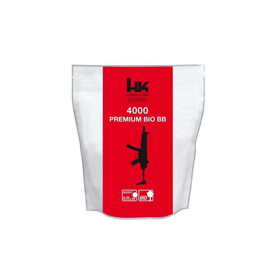 Bile BBs pentru ASG H&K Heckler & Koch Bio 0.25gr 6 mm 4000 bucati