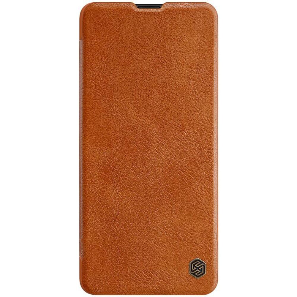 Husa Carte Slim Nillkin Qin (Piele Eco) pentru Samsung Galaxy A51, Maro