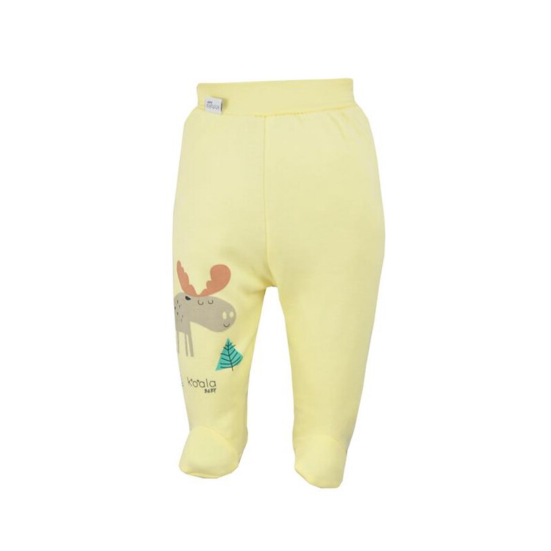 Pantaloni cu botosei pentru baieti Koala Happy Baby 07-506G, Galben, 68 cm