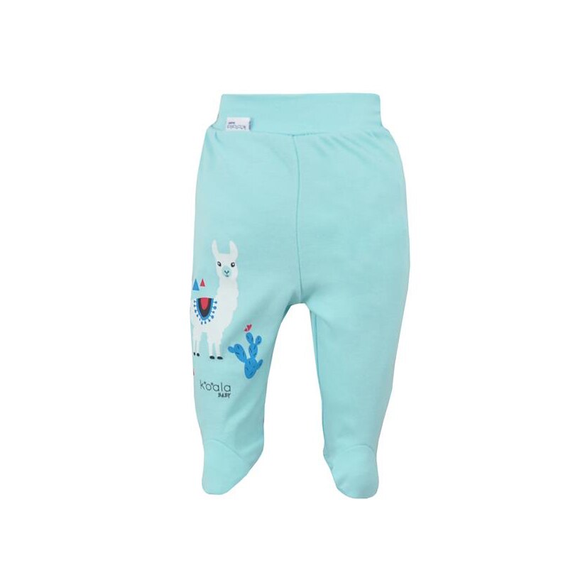 Pantaloni cu botosei pentru baieti Koala Happy Baby 07-506T, Turcoaz, 68 cm