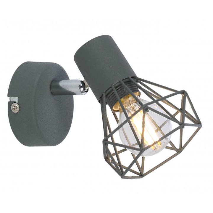 Спот Candellux Verve,1x40W Е14 , Сив