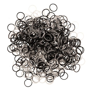 Set 500 elastice par negre si gri, DecorCasa Set 500 elastice par negre si gri, DecorCasa