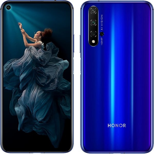 Смартфон Huawei Honor 20, Dual Sim, 128GB, Blue - eMAG.bg