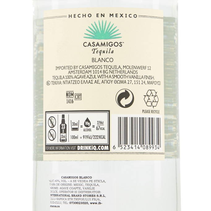 Casamigos Blanco Tequila 0.7L (40% Vol.) - Casamigos - Tequila