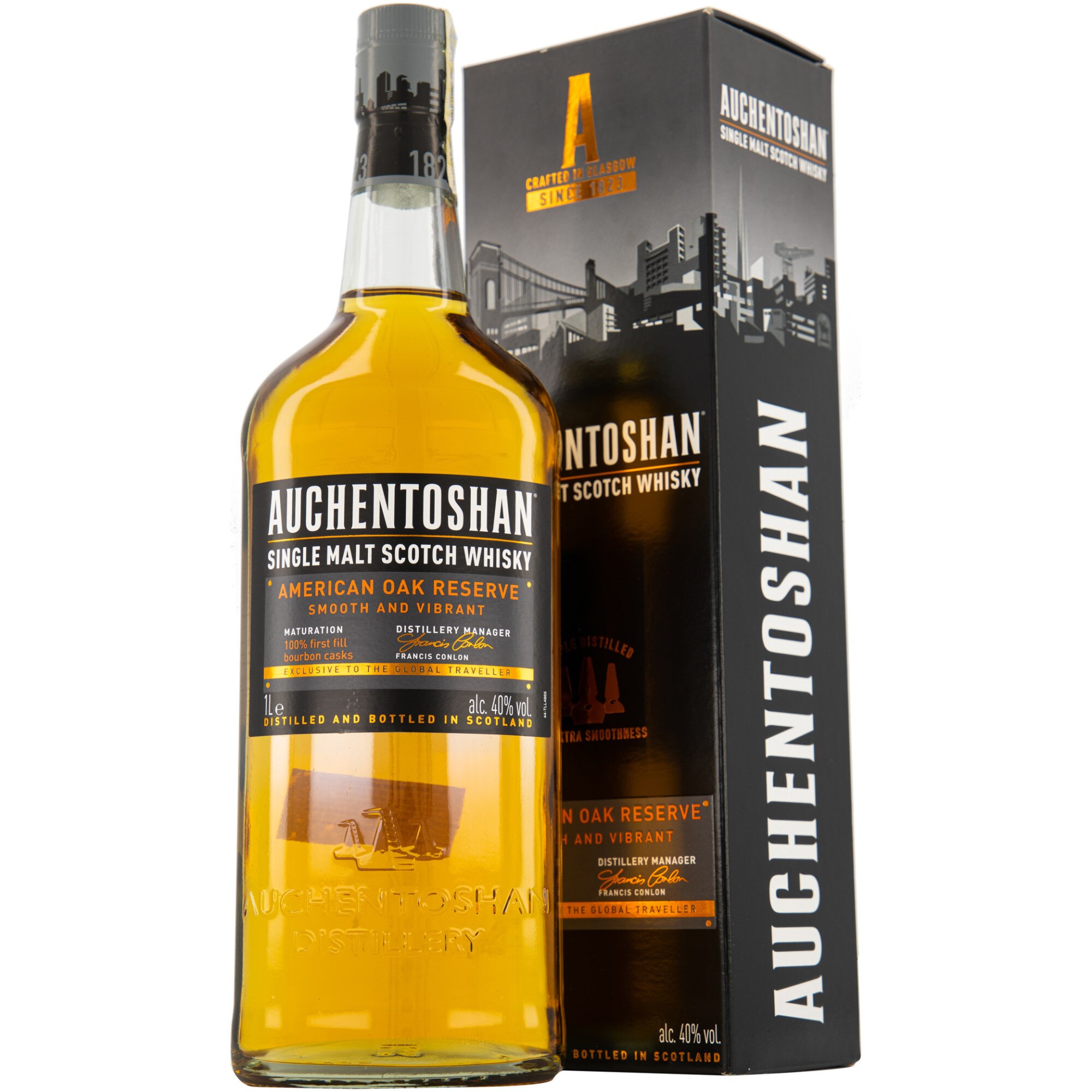 Whisky Auchentoshan, Single Malt, 40%, 1l