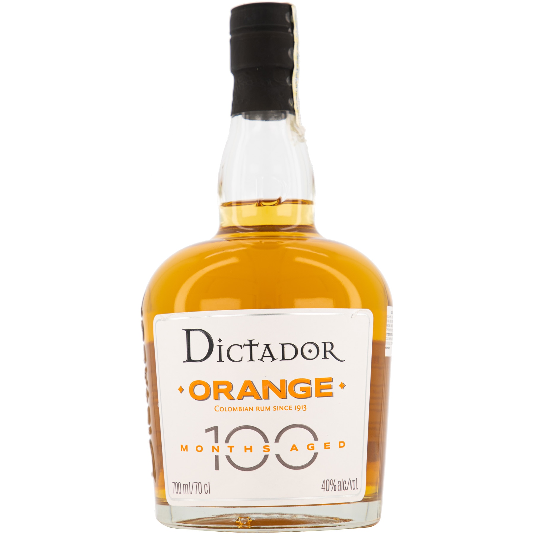 Rom Dictator 100 ORANGE, 40%, 0.7l