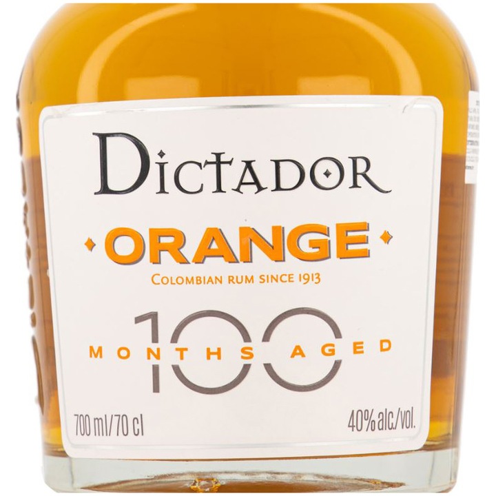 Rom Dictator 100 ORANGE, 40%, 0.7l