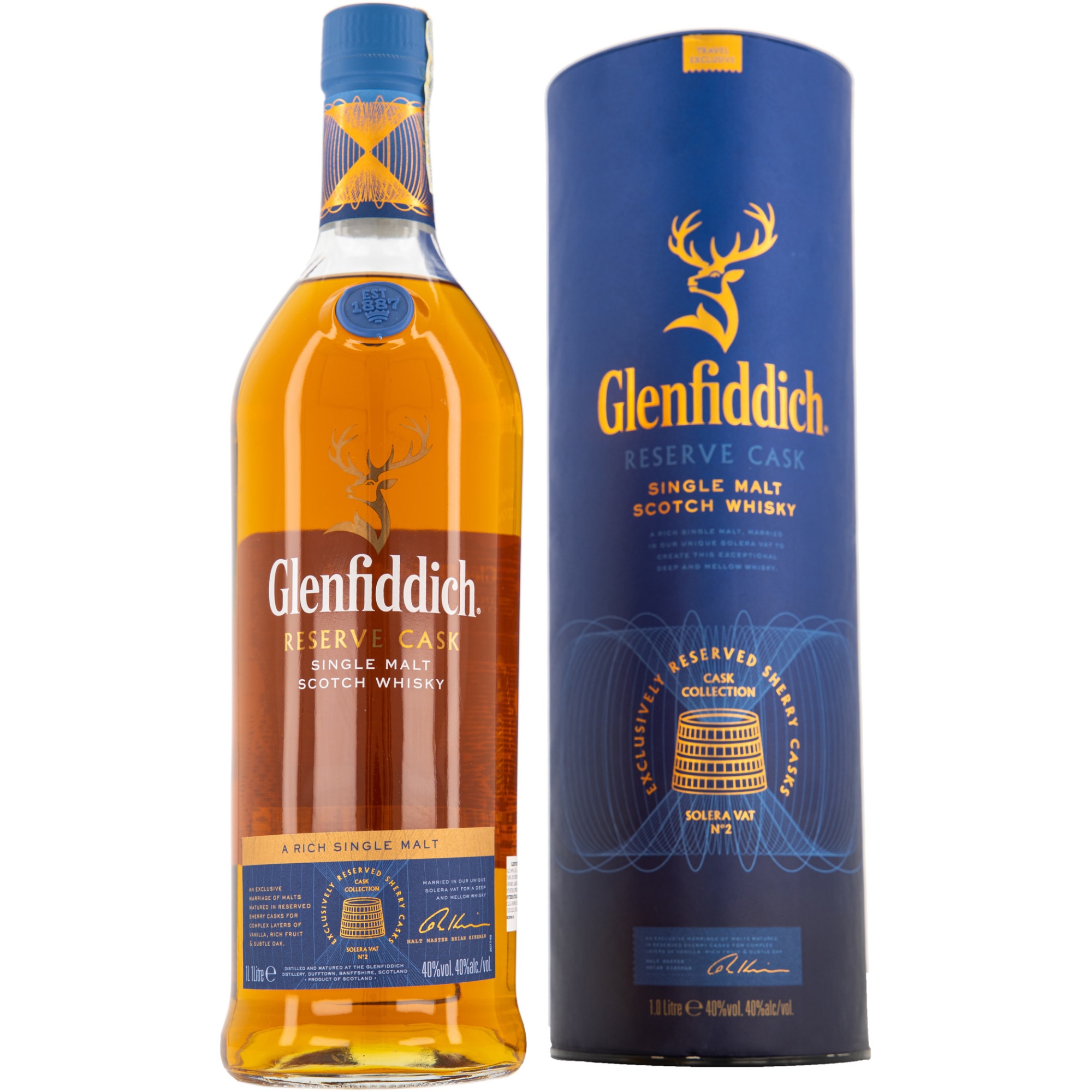 Whisky Glenfiddich, Reserve Cask, 40%, 1l