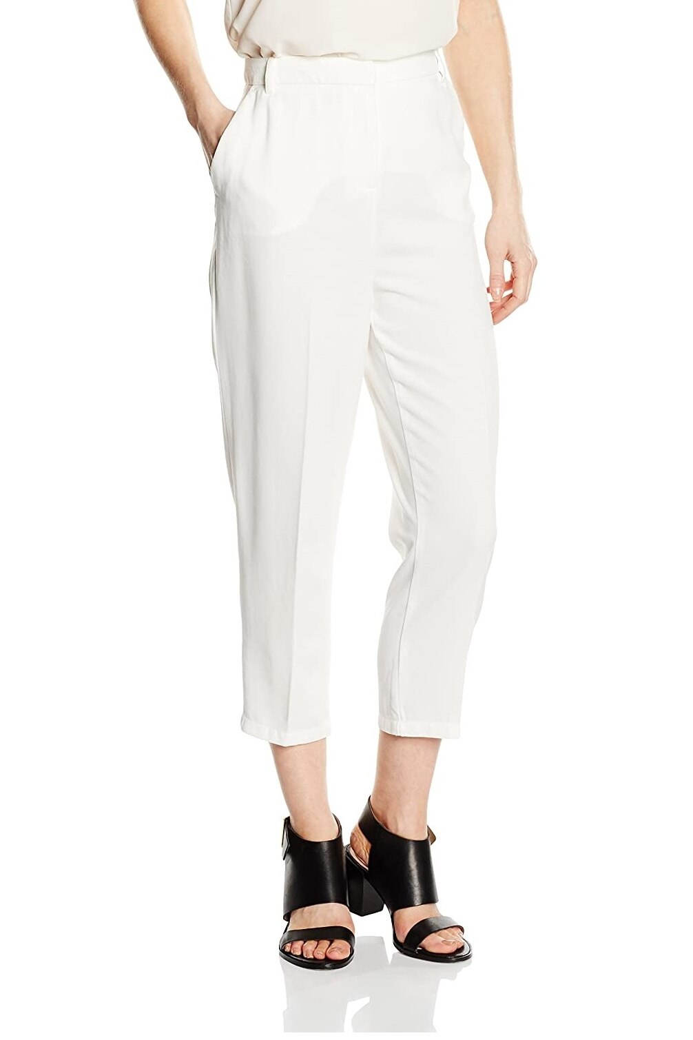 Pantaloni, Cortefiel, Alb, 40 EU