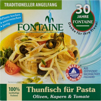 Ton pentru paste, cu masline, capere si rosii, Fontaine 200g Ton pentru paste, cu masline, capere si rosii, Fontaine 200g