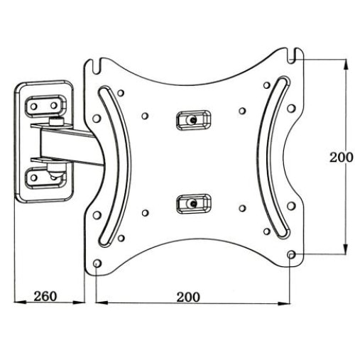 Suport Tv Lcd Universal De Perete Cu Brat Reglabil Rotatie Grade