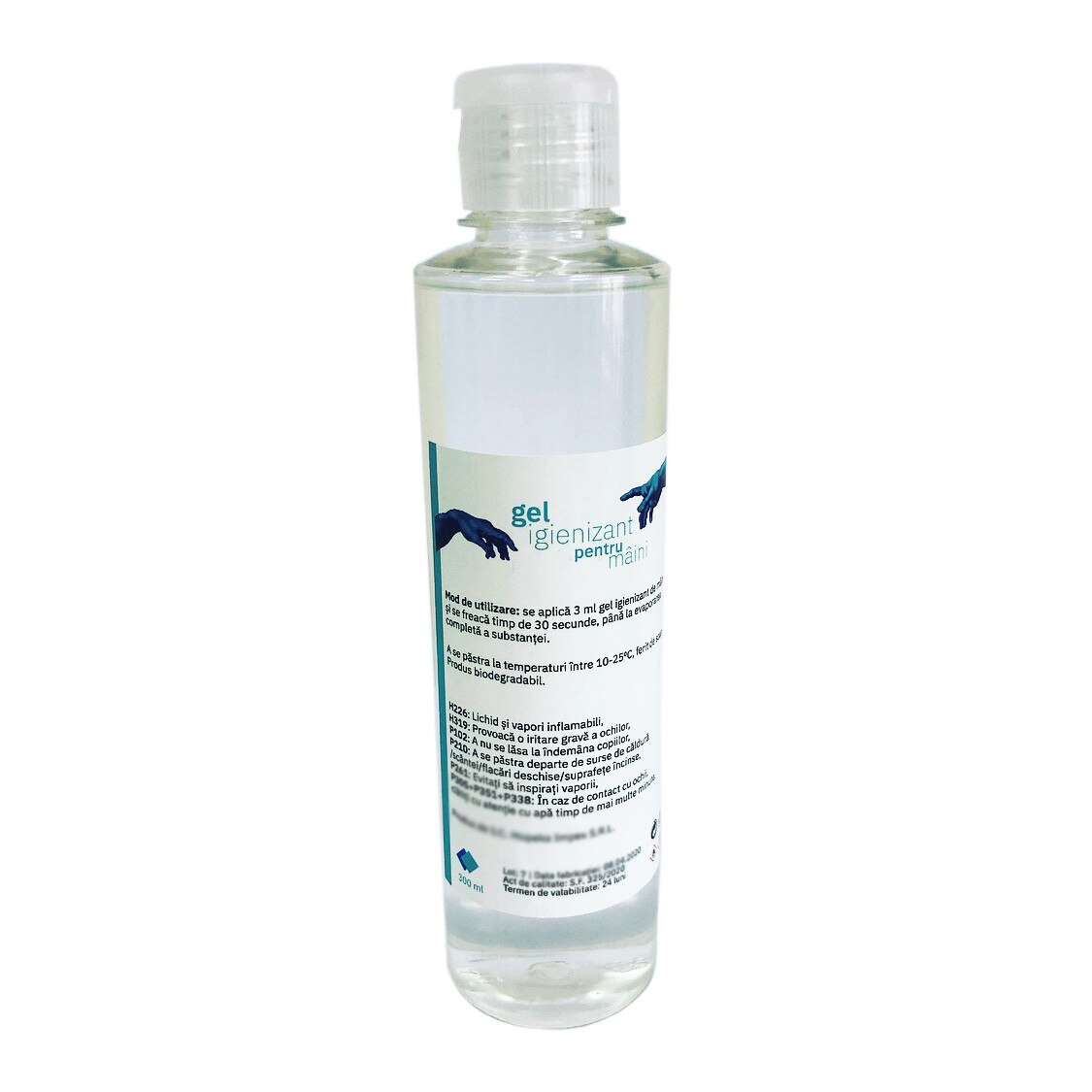 Gel igienizant pentru maini, alcool minim 70%, limonene, 300ml