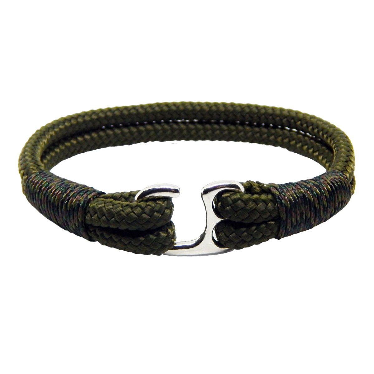 Bratara din snur paracord pp cu carlig argintiu 289r