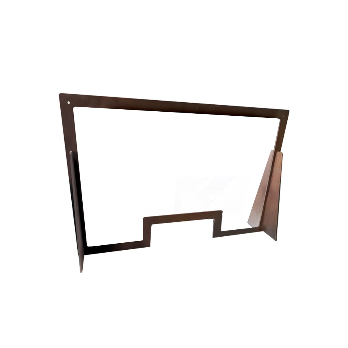 Panou protectie PETG/lemn 800x1200mm, pentru birou