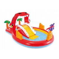 piscina cu loc de joaca model dinozauri impartita in doua camere podea moale fantana cu apa 295 x 165 x 107 cm imagen 3_0_
0