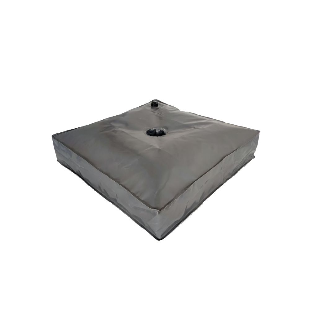 Suport umbrela, forma patrata, diametru 10 cm, 74x74x14 cm, culoare gri