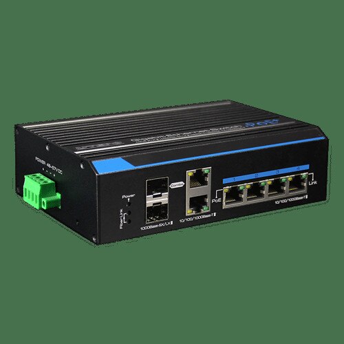 Ipari kapcsoló 4 Gigabit port, 2 SFP/RJ45 uplink port - UTEPO UTP7204GE ...