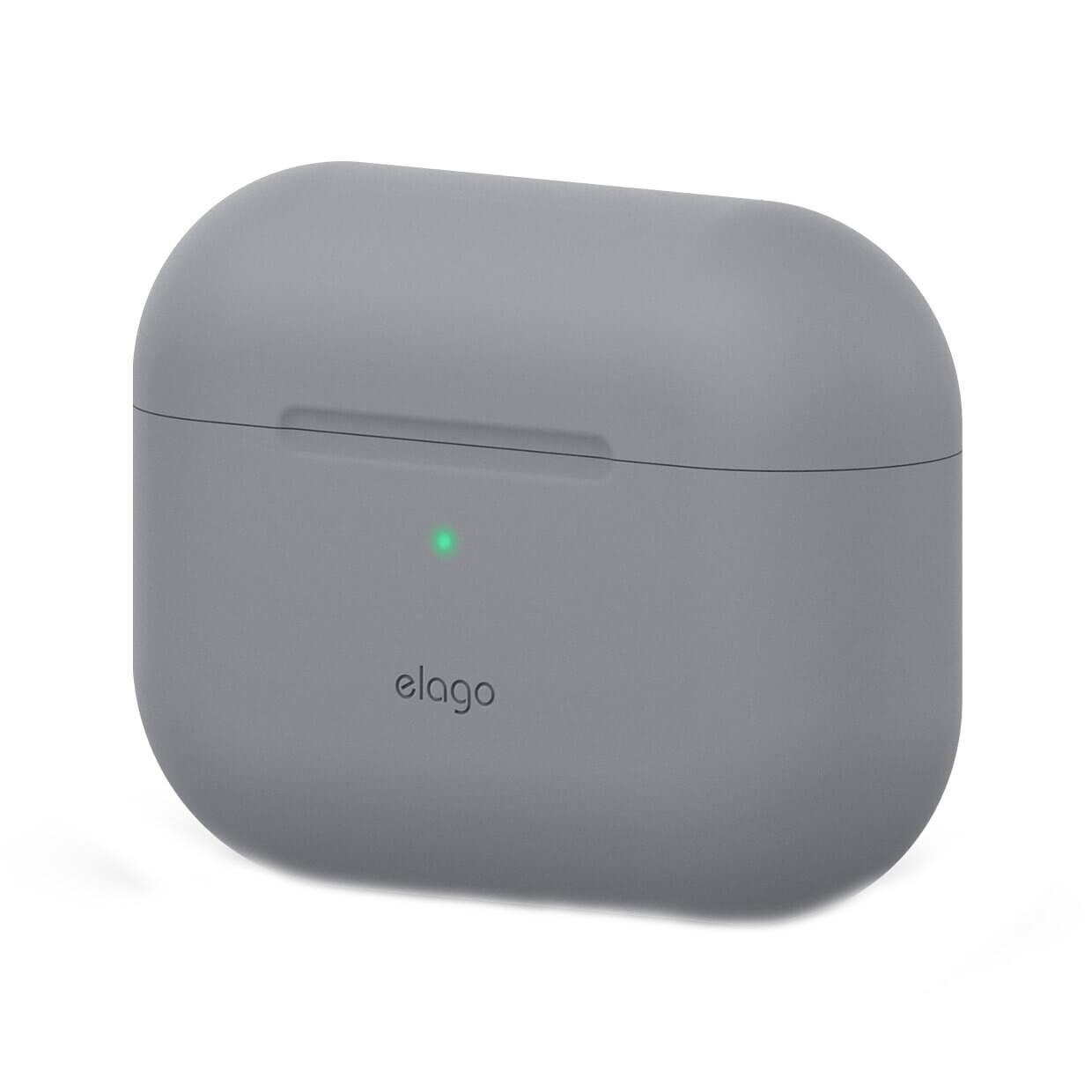 Carcasa de silicon pentru Apple Airpods Pro, Elago, gri deschis